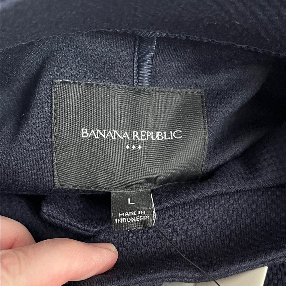 Banana Republic Women's Navy Band-Collar Blazer - Picture 4 of 7